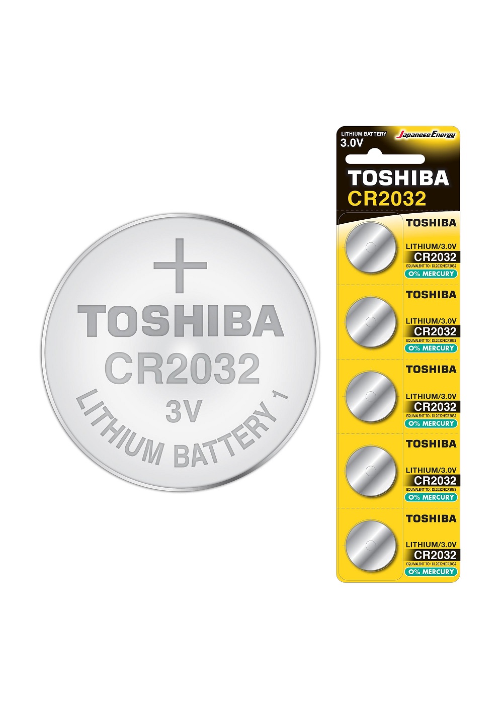 TOSHIBA gomb elem CR2032.