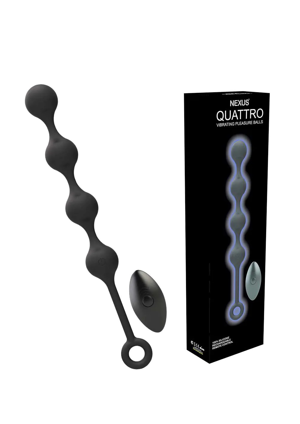Nexus Quattro Remote Control Vibrating Pleasure Beads.