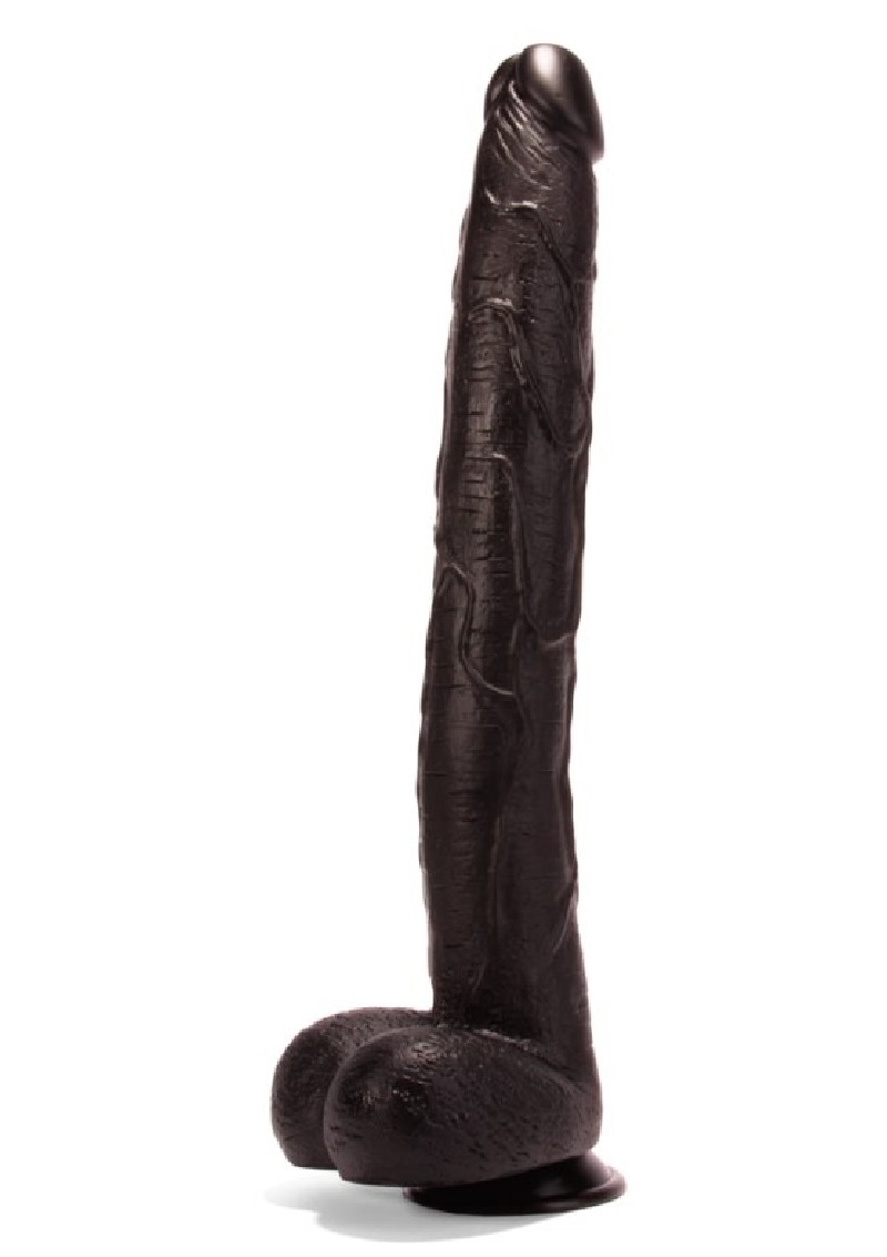 Long Dildo Black -43cm.