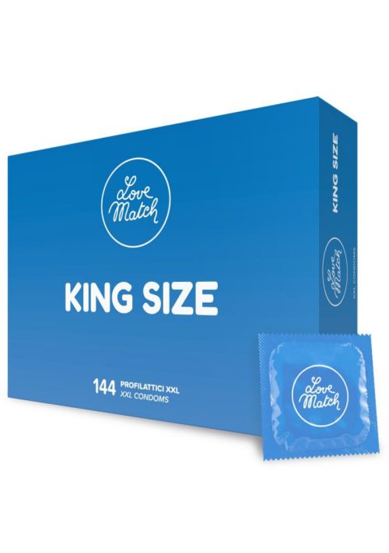 Love Match king size condoms,60mm - 144db.