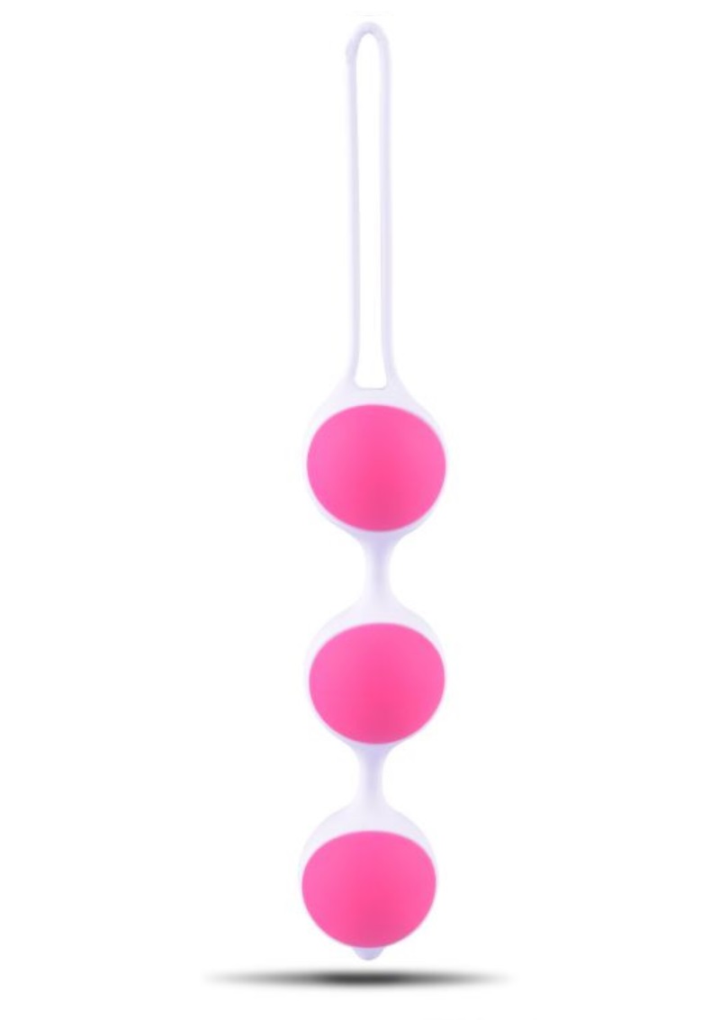 Vaginal silicone balls tri-balls.