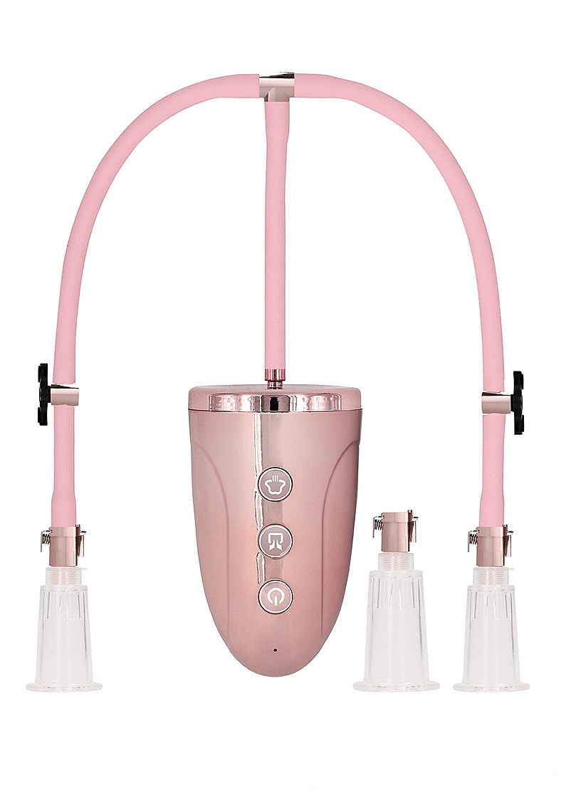 Automatic Rechargeable Clitoral and Nipple Pump Set.