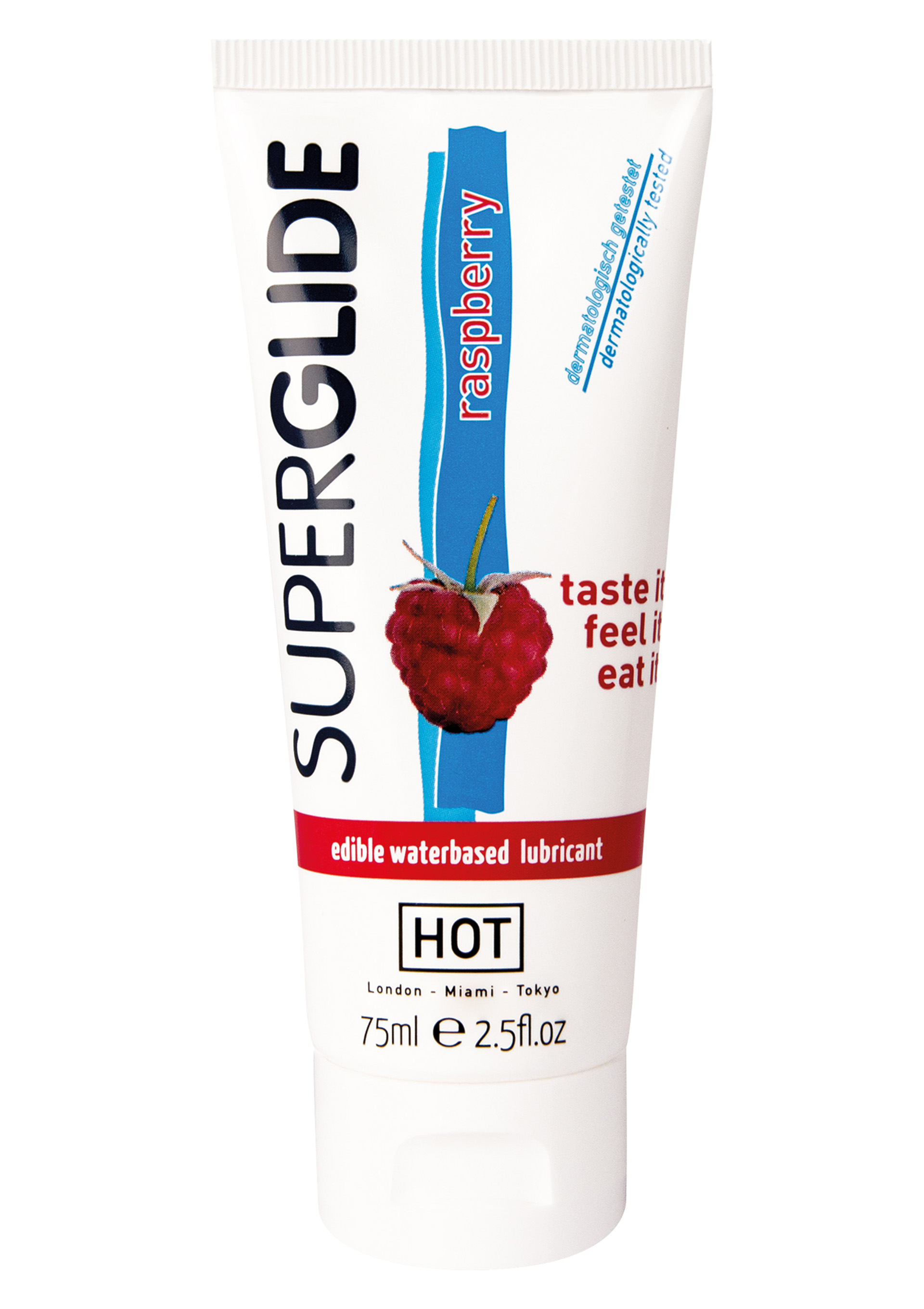 Superglide Edible lubricant -málna-75ml.
