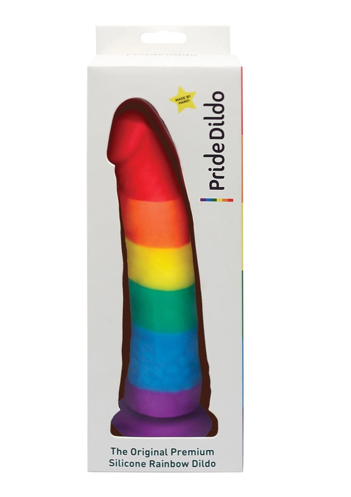 Pride Dildo - Silicone Rainbow Dildo.