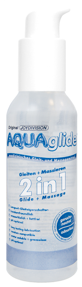 AQUAglide 2in1,síkosító+massage-125 ml.