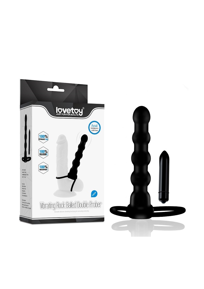 Vibrating silicone Double Prober.