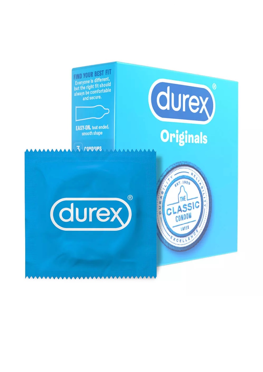 Durex Originals óvszer – 3db.