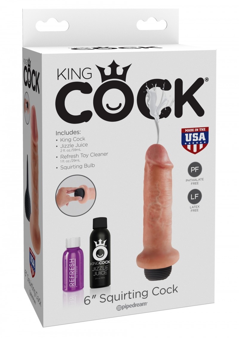King Cock SQUIRTING COCK-16cm.