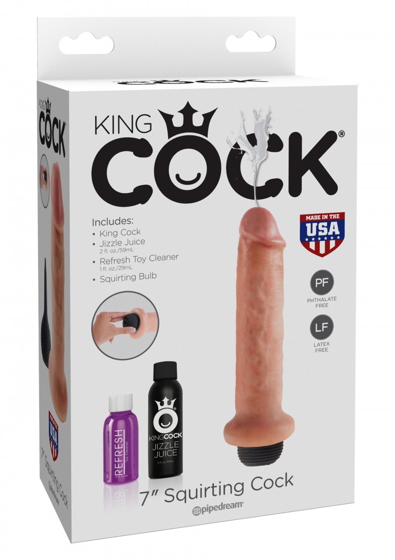 King Cock SQUIRTING COCK-19cm.